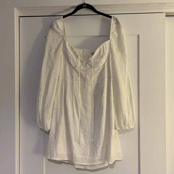 Princess Polly White Tie Linen Mini Dress - Picture 7 of 7